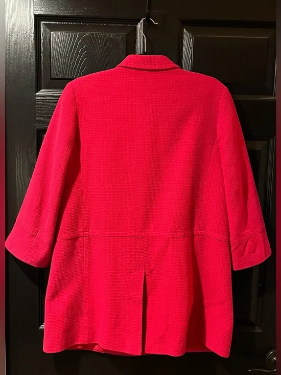 Talbots Raspberry Pink Spring Coat - Picture 5 of 9